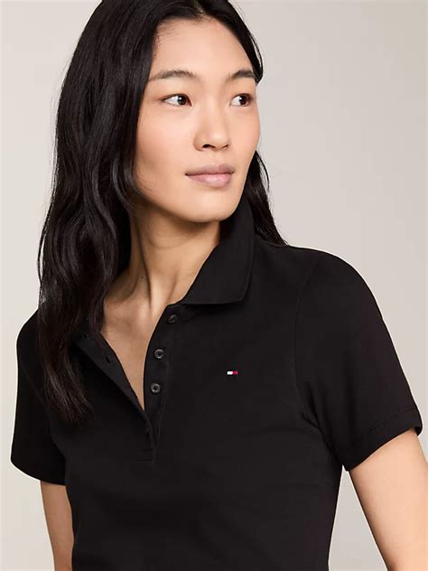 Heritage Slim Fit Polo Shirt Black Tommy Hilfiger