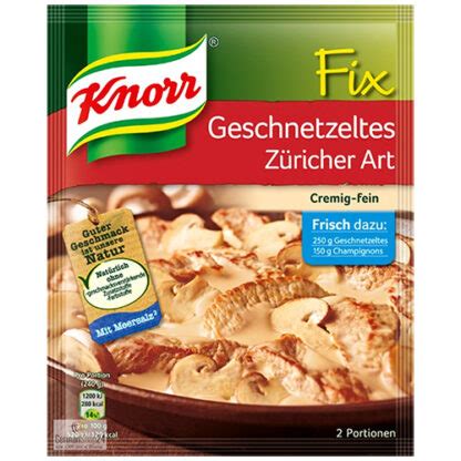 Knorr Fix Geschnetzeltes Zuricher Art Spec S Wines Spirits Finer