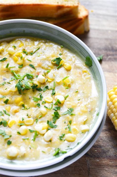 Creamy Corn Chowder With Goat Cheese - My Modern Cookery