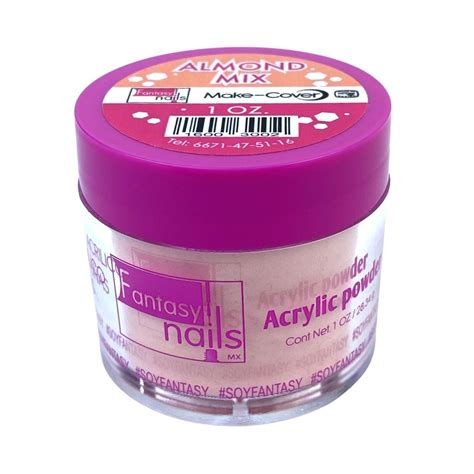 Acrílico Make Cover Almond Mix 1 Oz Fantasy Nails Alejandra Nail Shop