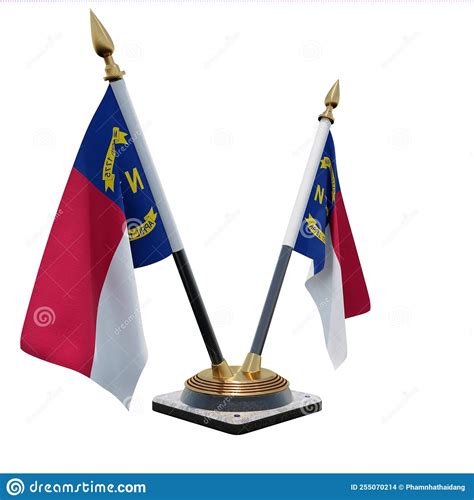 North Carolina 3D flag stock illustration. Illustration of negotiations ...