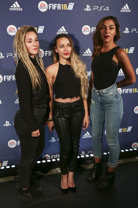 Juliette Saumagne Lucie Lebrun And Elisa Paris Fifa 2018” Game Launch