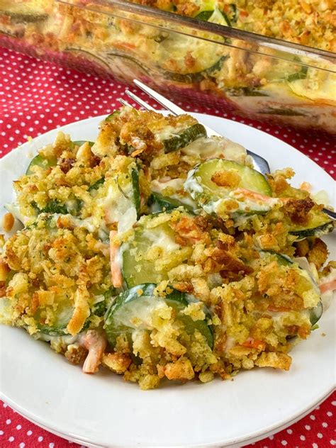 Zucchini Casserole With Stuffing Mix Plowing Through Life