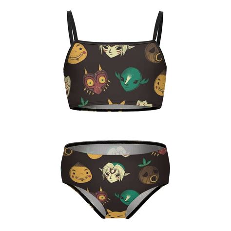 The Legend Of Zelda Girls Bikini Swimsuits Two Piece Beach Bathing Suit Swimwear 10 12Y 150cm