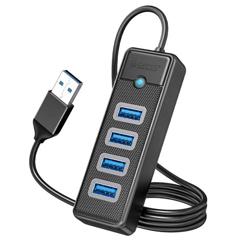 ORICO 4 Port USB Hub Adapter USB 3.0 Hub 5Gbps USB Extender Hub USB Splitter for Laptop, XPS, Pc ...