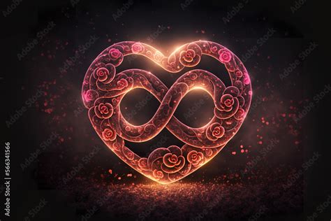 Infinity Heart Stock Illustration | Adobe Stock