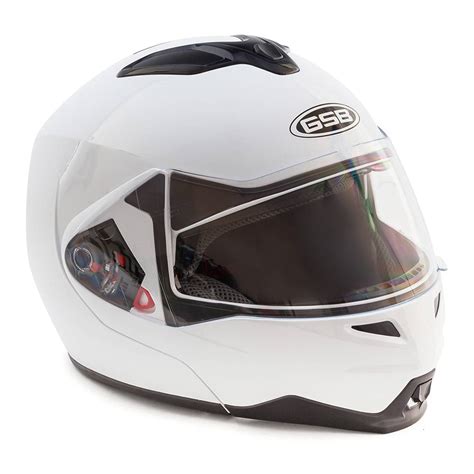 Шлем модуляр GSB G-339 WHITE GLOSSY — купить в магазине мотоэкипировки
