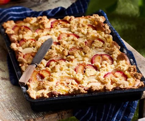 Apfel Pflaumen Kuchen Mit Pudding Und Streuseln Cookidoo La Nostra