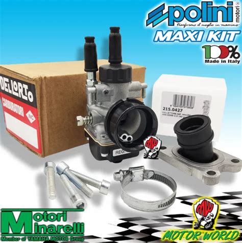 Set Carburateur Phbg Dell Orto Collecteur Polini Peugeot Xr Eur