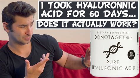 I Tried Taking Hyaluronic Acid Supplements Youtube