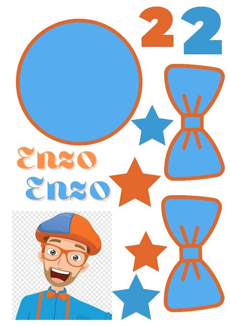 Blippi Printable Cake Toppers Boy Birthday Parties Party Printables