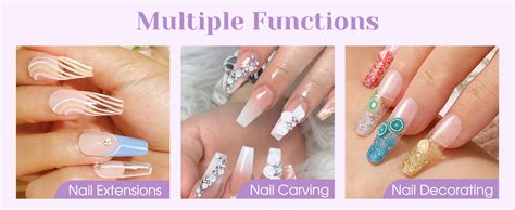 Amazon ROSALIND Acrylic Powder Set 4 1 76oz Clear Nude Acrylic Nail Powder White Pink