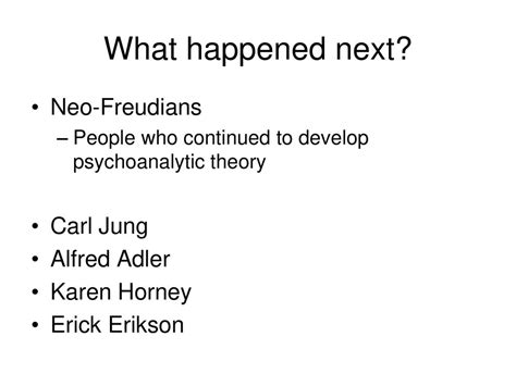 Freud Is Dead Freud Is Dead What Happened Next Neo Freudians Carl