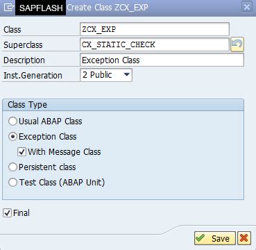 Exception Handling Via Class Based Exception If T Dyn Msg Sap Flash