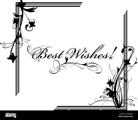 Best Wishes Card Black And White Stock Photos Images Alamy