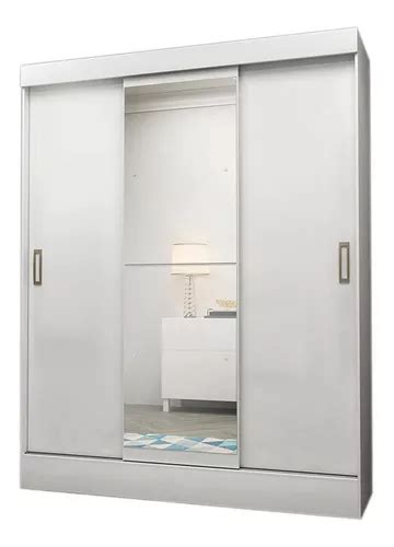 Ropero Kingsman Moderno Color Blanco De Mdp Con Puertas S Corredizas