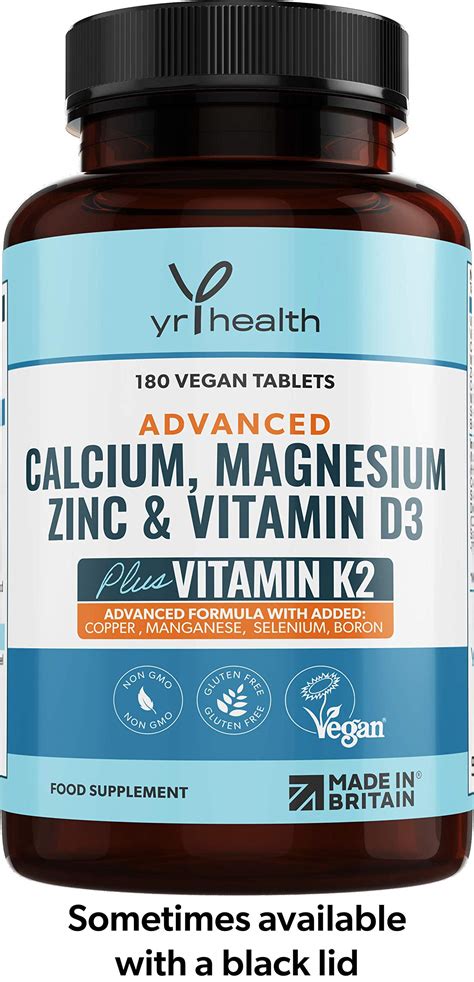 Calcium Magnesium Zinc And Vitamin D Plus Vitamin K2 MK 7 Tablets