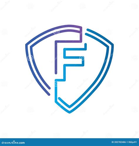 Letter F Shield Logo Or Symbol Template Design Stock Vector Illustration Of Fruit Fast 202782486