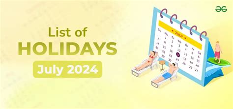 List Of Holidays In July 2024 Festivals Public And Bank Holidays