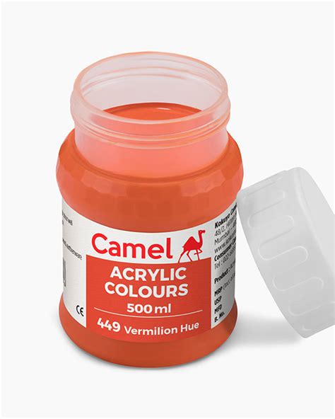 Buy Camel Acrylic Colours Individual Bottle Of Vermilion In Ml