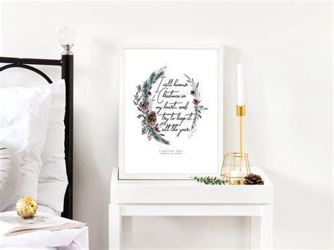 A Christmas Carol Book Quotes Printable Scrooge Charles - Etsy