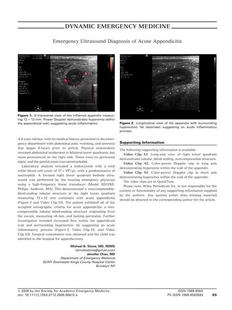 Pdf Emergency Ultrasound Diagnosis Of Acute Appendicitis Dokumen Tips