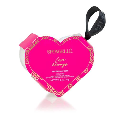 Spongelle Daisy Collection Heart Shaped Body Buffer Gąbka Nasączona