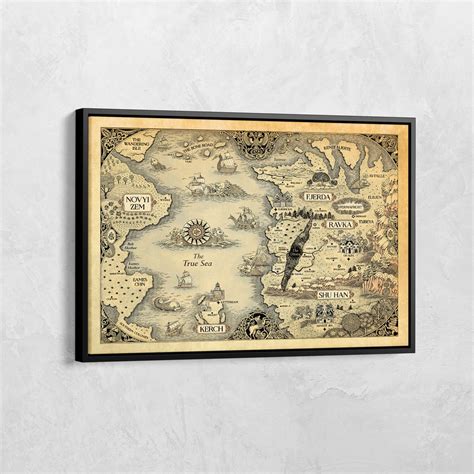 The Grishaverse Map Canvas, Grisha Trilogy Map, the Grishaverse Map ...