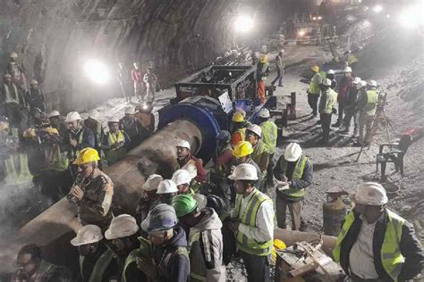 Uttarkashi Tunnel Collapse Rubble Cleared Over Metre Stretch To