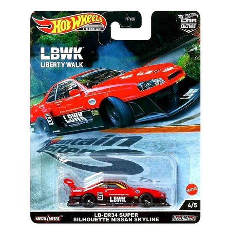 Hot Wheels Premium Mountain Drifters LB ER34 Super Silhouette Nissan