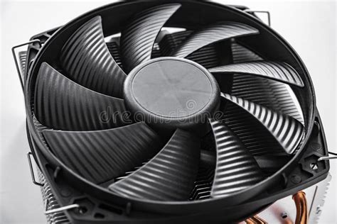 Cooling System Of Powerful Graphics Card Heat Produced By Data Stock