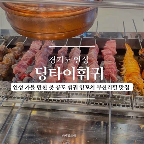 안성 가볼 만한 곳 공도 훠궈 양꼬치 무한리필 맛집 딩타이훠궈 네이버 블로그