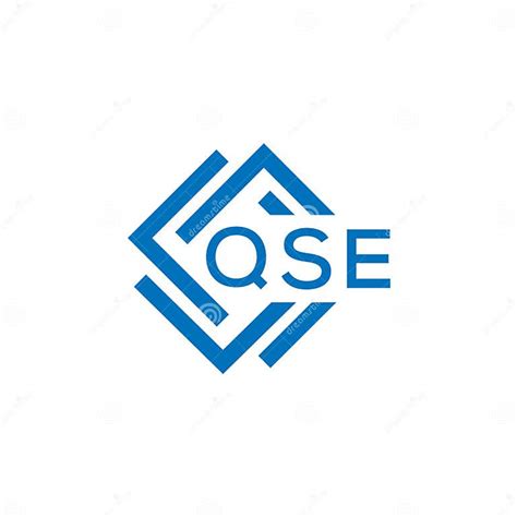 Qse Letter Logo Design On White Background Qse Creative Circle Letter