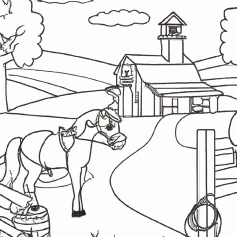 Desenho Country Para Desenhar - 5 Desenhos de Paisagens Country para Imprimir e Colorir