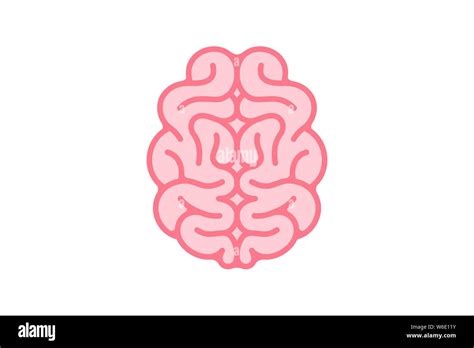 Brain intelligence mind sign. Central nervous system organ black icon ...