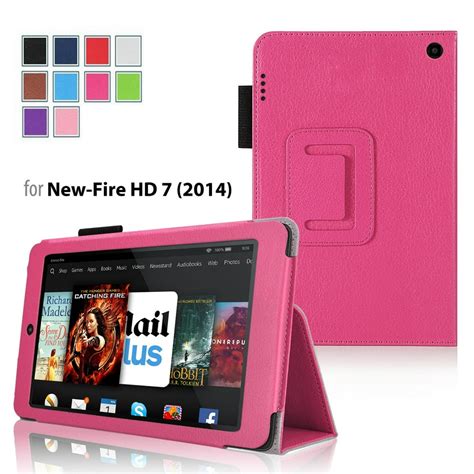 Amazon Kindle Fire HD 7 2014 Case Pink - Slim Folding Cover Case for ...