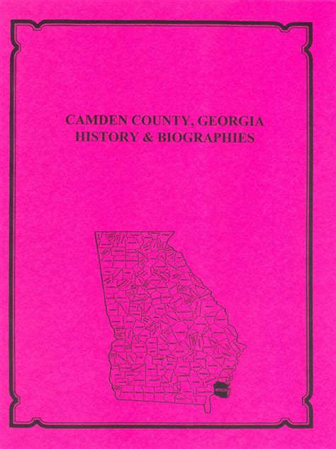 Camden County, Georgia History and Biographies - Southern Genealogy Books