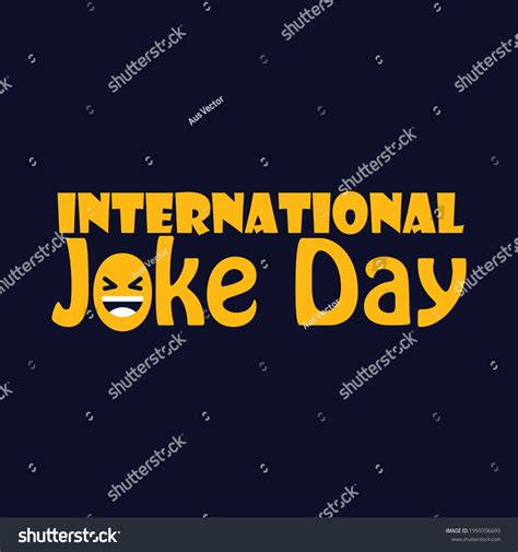 International Joke Day Vector Banner Background Stock Vector Royalty