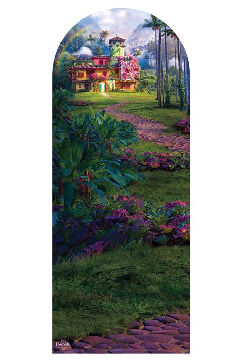 The Encanto House Cardboard Backdrop Official Disney Standee Scene