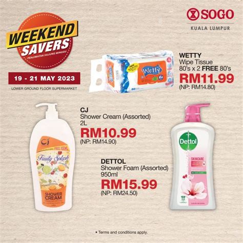 May Sogo Supermarket Weekend Savers Promotion