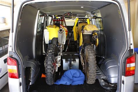 Vw T5 Transporter Lwb Moto Setup Vw T5 Transporter T5 Motocross Bikes