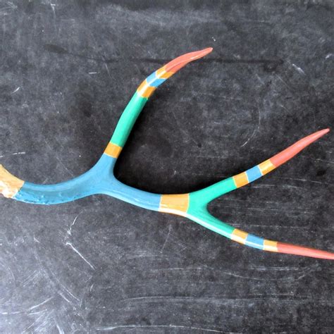 Painted Antlers Etsy