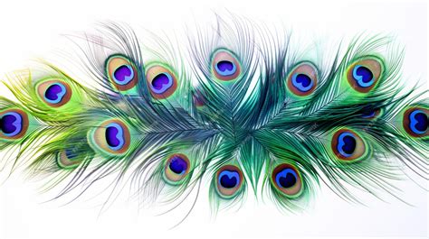 Premium AI Image | a peacock feather with peacock feathers on it