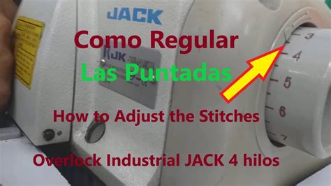 Overlock Industria Como Regular Las Puntadas How To Adjust The Stitches