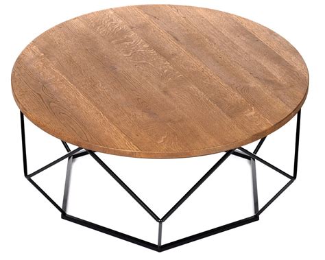 Stolik kawowy dębowy OakLoft 90 cz ciem dąb LOFT 10 1562 90 BDO OAK