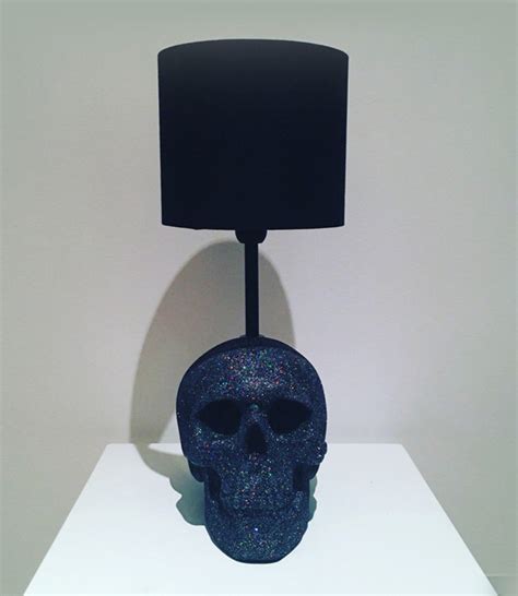 Skull Glitter Lamp Skull Decor Table Lamp Etsy