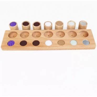 Cylindres De Textures Mat Riel Montessori Sensoriel Jeux Ducatif