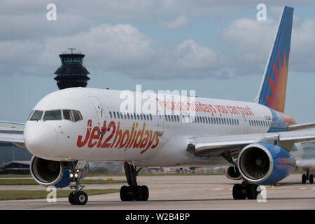 Jet Holidays Boeing N Reg G Lsak At Manchester Airport With The