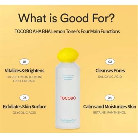 Tocobo Aha Bha Lemon Toner 150ml 8809835060003 Tsm