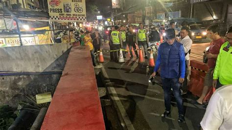 Awas Jembatan Cibalok Di Jalan Raya Tajur Amblas